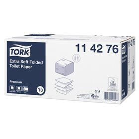 Tork foldet toiletpapir i ark, extra soft, T3, 30 pakker
