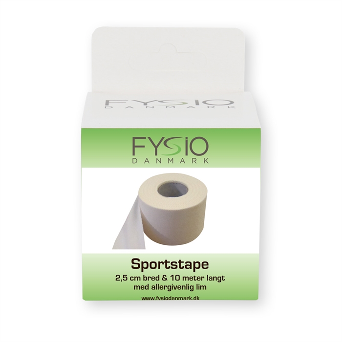 Strappal sportstape 2,5cm x 10m (FysioDanmark)