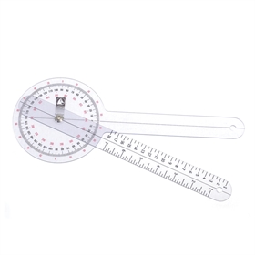 Goniometer - 360 grader i plastik - 30 cm